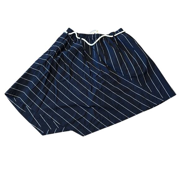 Vince Striped Asymmetrical Rope Tie Skirt Black White Pinstripes Size Large - Picture 3 of 8
